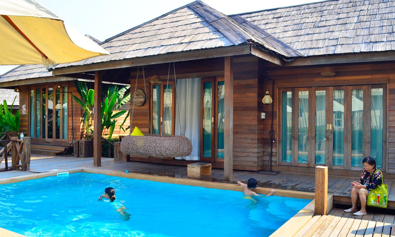 swimming family pool villa